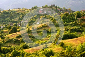 Spring is coming... Amazing spring view with a little village in Rhodopi Mountains, Bulgaria Ã¢â¬â Image. photo